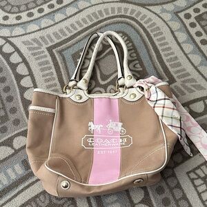 Coach Heritage Stripe Tote bag